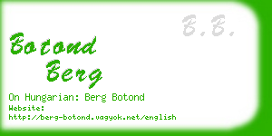 botond berg business card